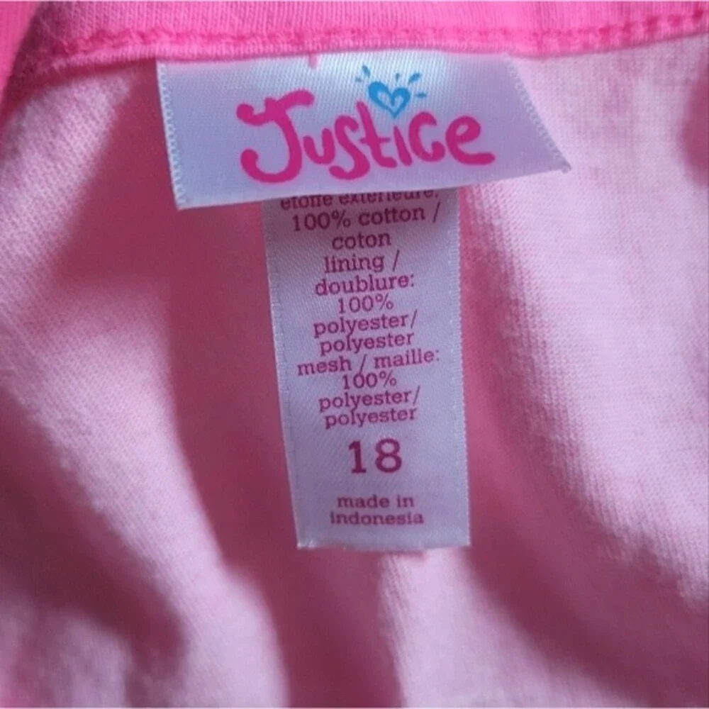 JUSTICE PINK SEQUIN SUMMER DRESS - 18